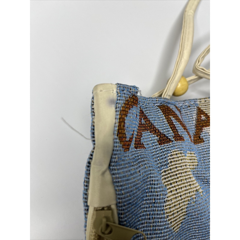 Cana Of‎ Galilee Handbag Tote Shoulder Purse Handmade Zipper Bag Medium Vintage - Picture 8 of 10